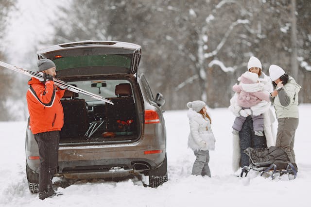 paklijst wintersport auto
