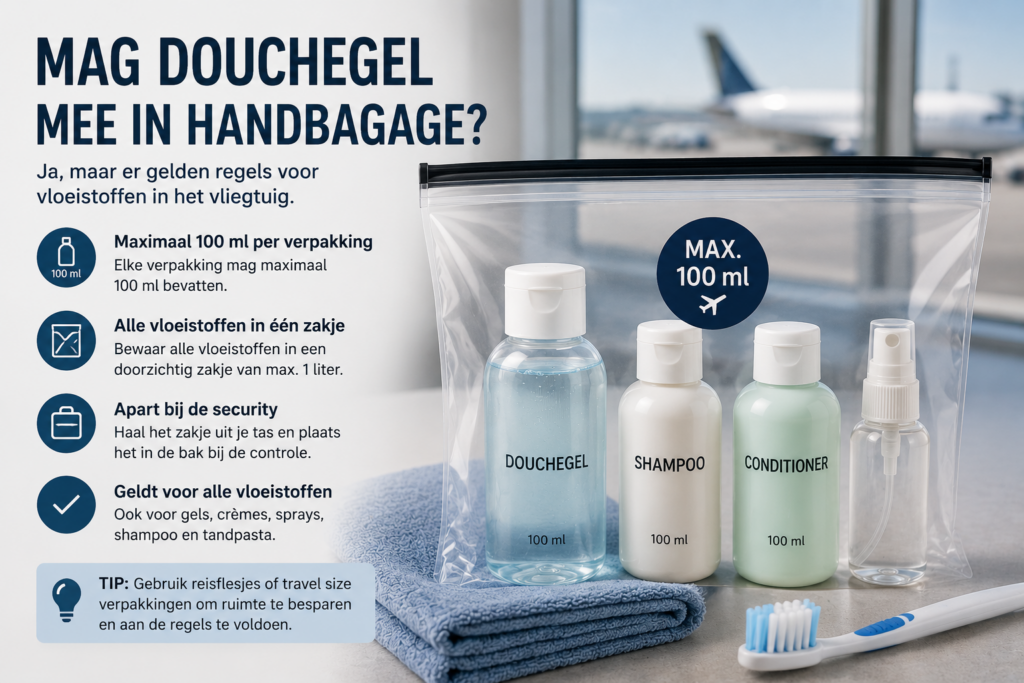 mag douchegel mee in handbagage